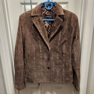 Jones New York Brown Leather Jacket